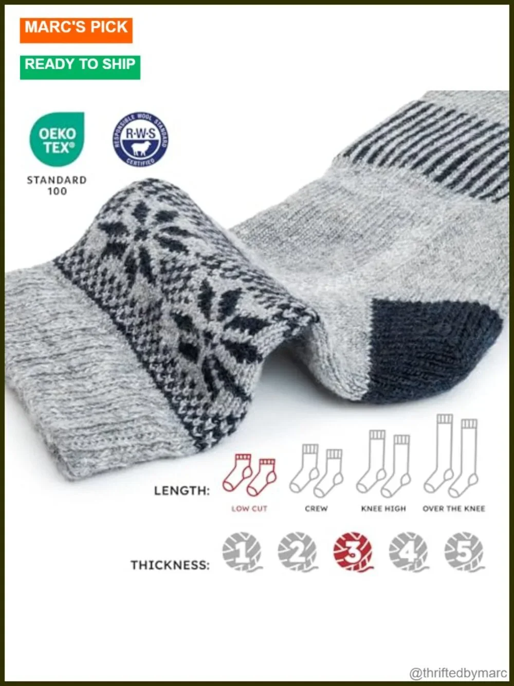 2 Pairs Merino Wool Low Cut Anti-Blister Walking Socks